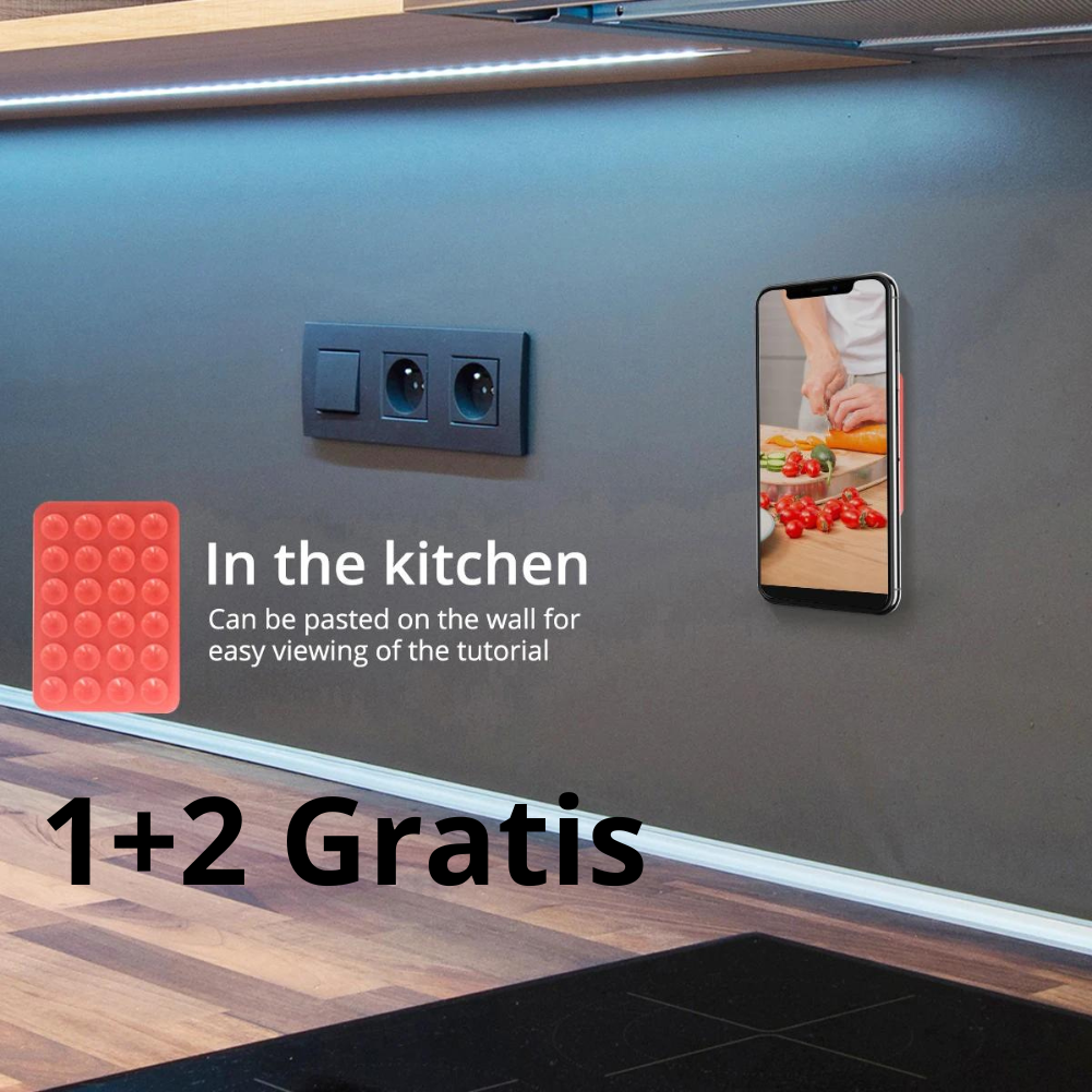 Klevende telefoon accessoire™- Wil je ook overal je telefoon op kunnen plakken?