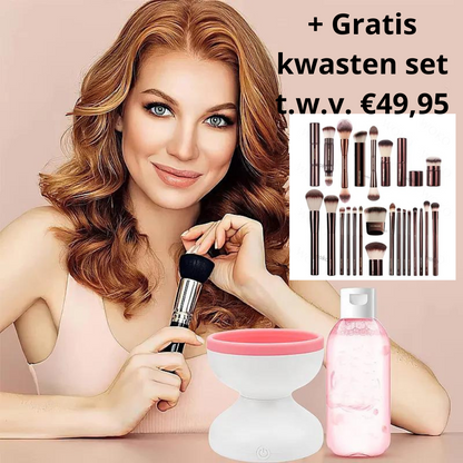 Elektrische make-up schoonmaker™- Nooit meer last van vieze make-up kwasten.