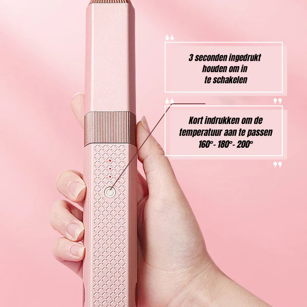 2-in-1 Draadloze stijltang™- Stijl of krul je haar waar je maar wilt.
