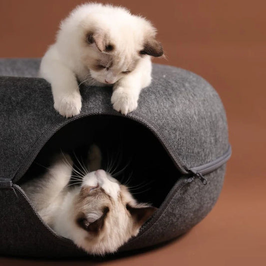 Donut katten bed™- Je kat zal zich nooit meer vervelen